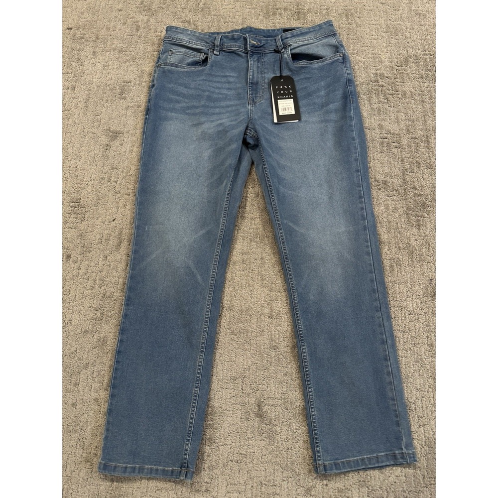 TPJ The Perfect Jean Athletic Fit Stretch Blue Jeans  34/30 Slim Thick NWT (E1)